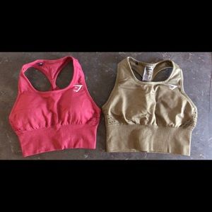**SOLD** NWOT 🦈GymShark Seamless Crop Top Bundle